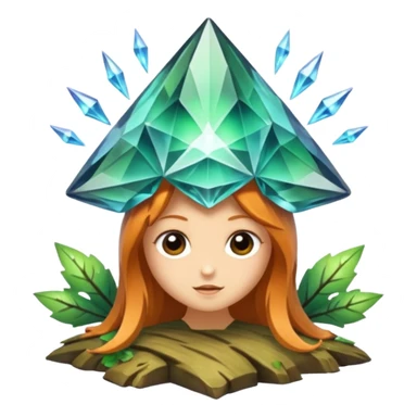 woodland fairy mind blown crystal burst sticker