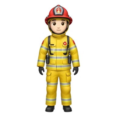 yellow Firefighter Suit sticker