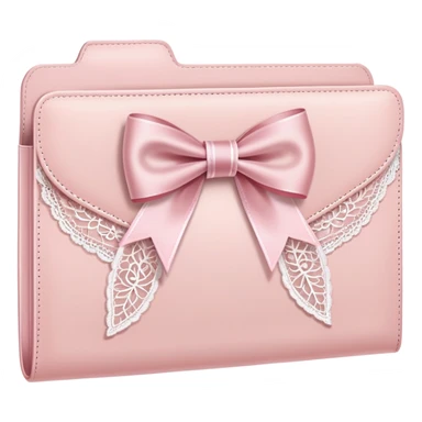 Light pink coquette folder sticker