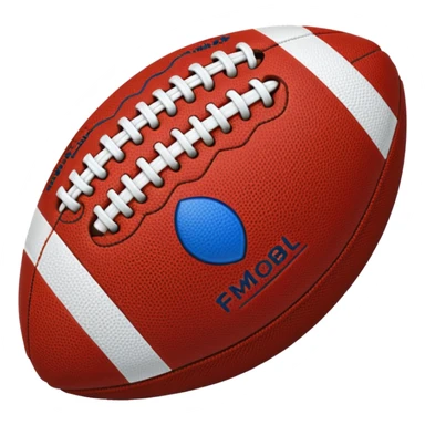 am16 emojisabout american football blue (#00A3E0) and red (#F9423A) sticker