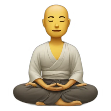 Zen meditation sticker