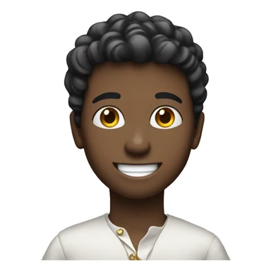 smiling boy with champagne flute sticker