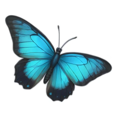 Mariposa azul sticker