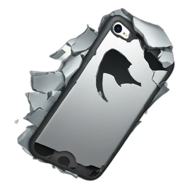Apple iPhone broken  sticker