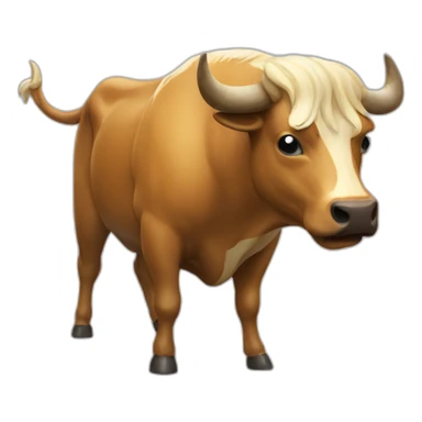 bitcoin bull sticker