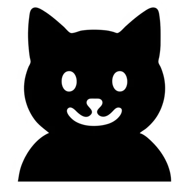 Smiling cat sticker