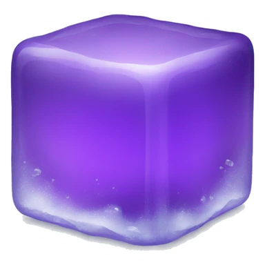 purple ice cube sticker