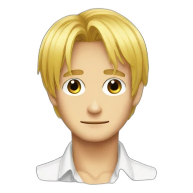 sanji with heart eyes sticker