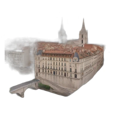 the city of Lyon, France sticker