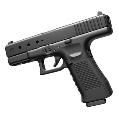 Glock 17 with an extended magazine and a clear legible engraving "N Block 17" sticker