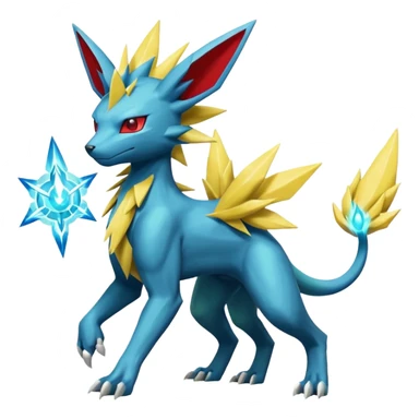 Salamence-Zygarde-Electrike-Jolteon-Manectric-Fakémon-fusion, full body sticker