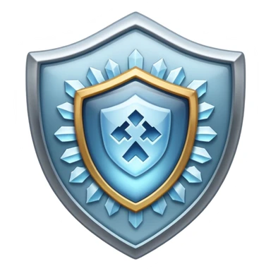frosted shield sticker