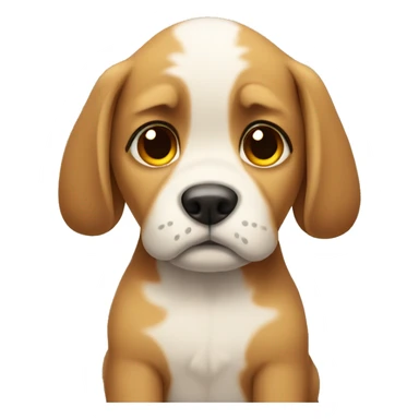 Sad puppy sticker