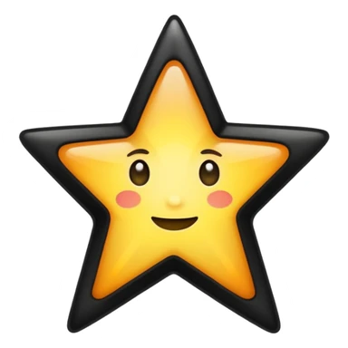 ★☆ - this shows full star and empty star but I want is first half black and second half empty sticker
