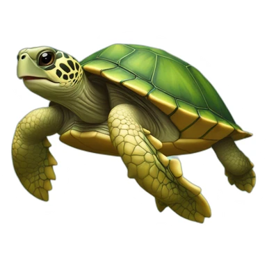 Tortue sur une planète sticker