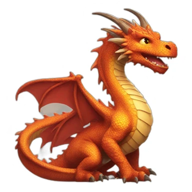 Fantastic dragon sticker