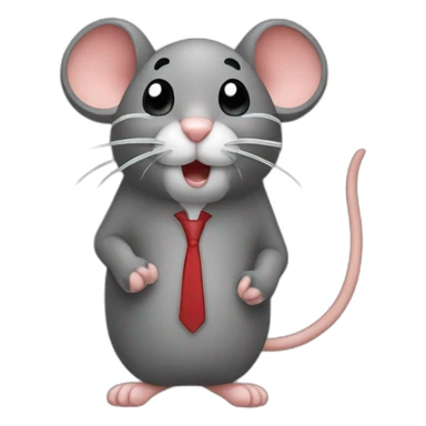 Mouse call by phone sticker