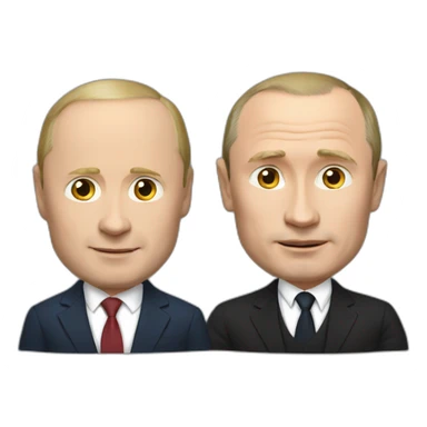 putin with tim kuk sticker