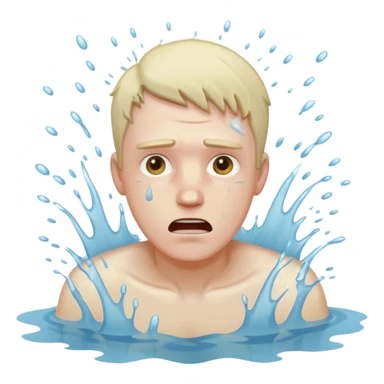 man drowning sticker