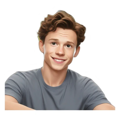 tom holland at the beach sticker