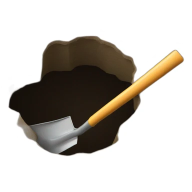 hole with a shovel sticker