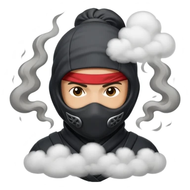 Un ninja entre el humo sticker