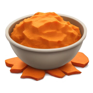 mashed sweet potatoes in a bowl sticker