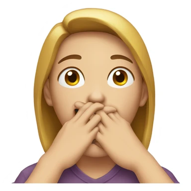 Someone holding their hands to their throat  sticker