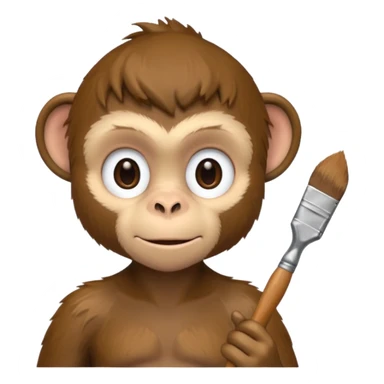 painter monkey sticker