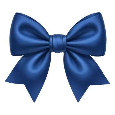 Dark blue bow sticker
