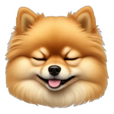 pomeranian-sleeping sticker
