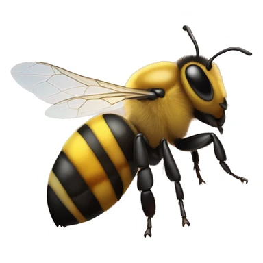 Abeja animada lugar arriba sticker