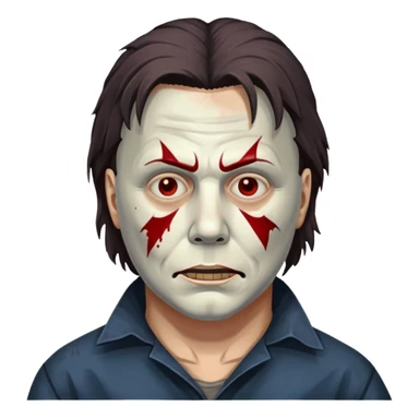 michael myers dead sticker