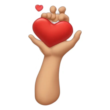 Des main qui forme un cœur sticker