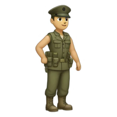 Marine lopen sticker