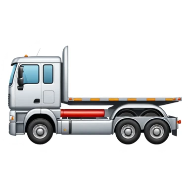 flat bed semi trailer front view sticker