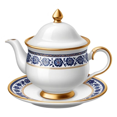 Traditional turkish tea cup sticker