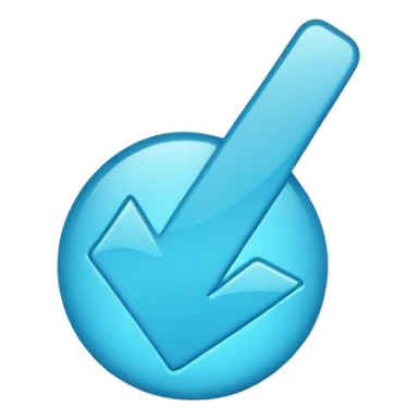 Blue tick imoji sticker