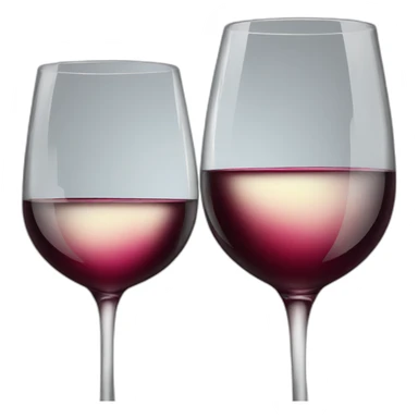 two wine glasses sticker