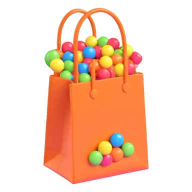 bag with candy sticker