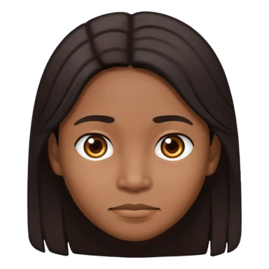 Dark Filipino with middle part sticker