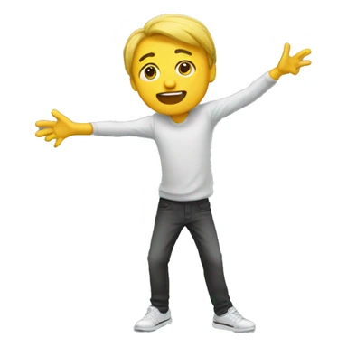 Personne qui dab sticker