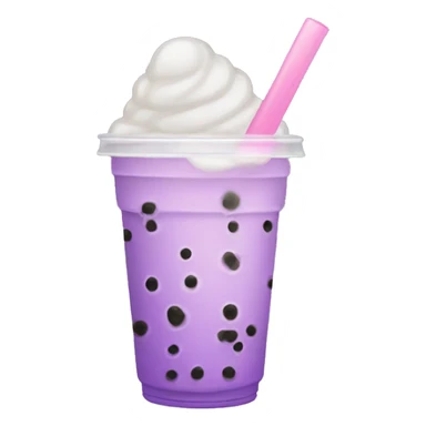 Bubble tea taro sticker