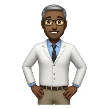 teacher man full body sticker