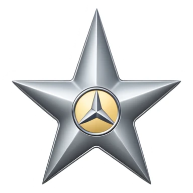 Mercedes logo sticker