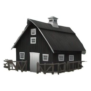 black barnhouse sticker