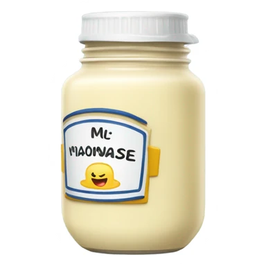 mayonnaise name sauce jar sticker