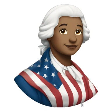 Flat Betsy Ross Flag with AM inside the circle of stars sticker