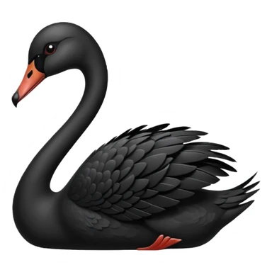 Cisne negro imponente sticker