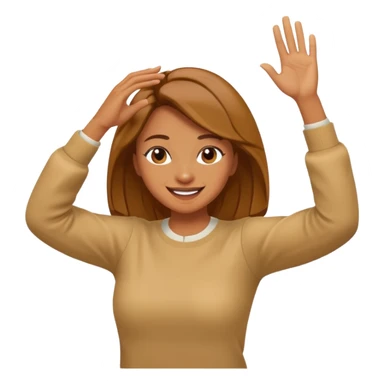  persona haciendo dab mujer sticker